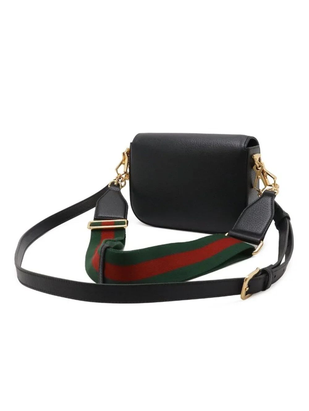Gucci Adidas Collaboration Horsebit Mini Shoulder Bag 2-Way Clutch Leather